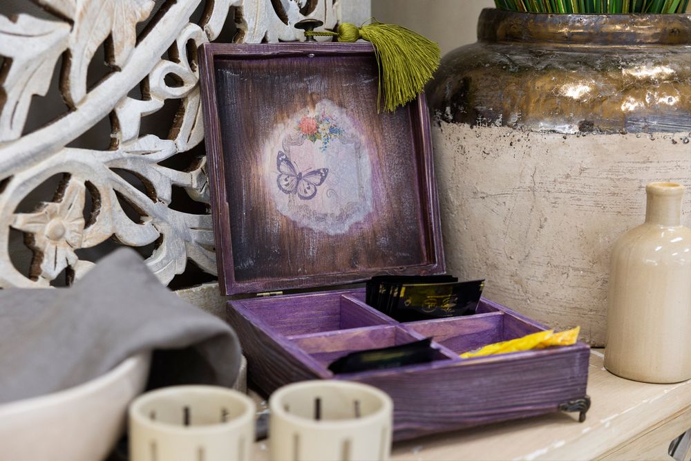 Заготовка деревянная Шкатулка с 4 ячейками, сосна, 20х20х6 см, ВД-486 Mr.Carving