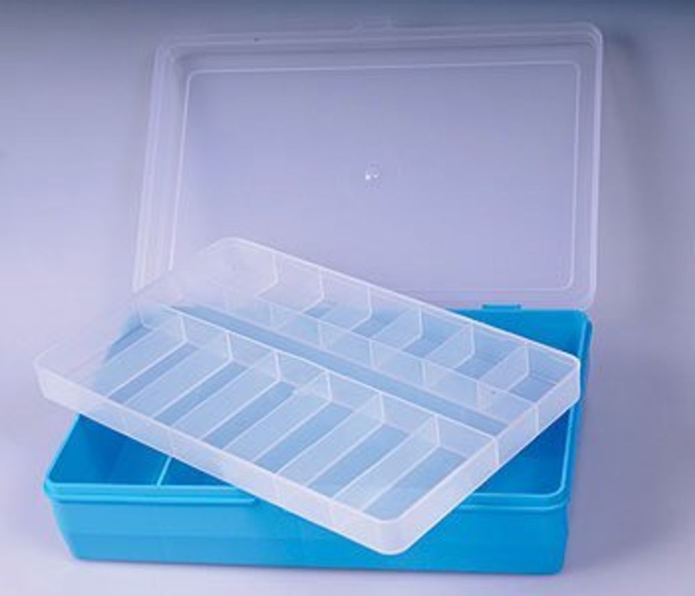 Коробка для мелочей пластмассовая (235х150х65) двухярусная