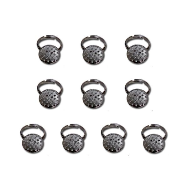 Заготовки для кольца 16 мм, 10 шт, /РП/, №03 черн.никель, Zlatka DC-110