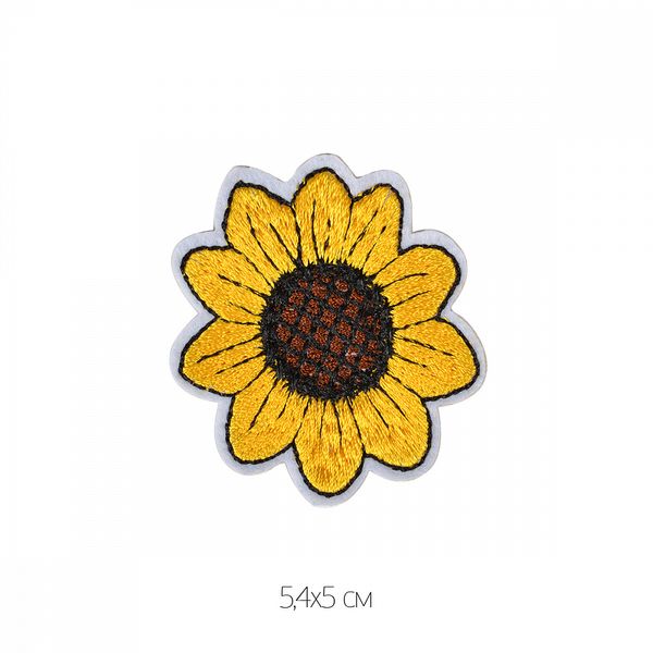 Термоаппликация TBY.2218 Подсолнух 5,4х5 см, уп.10 шт