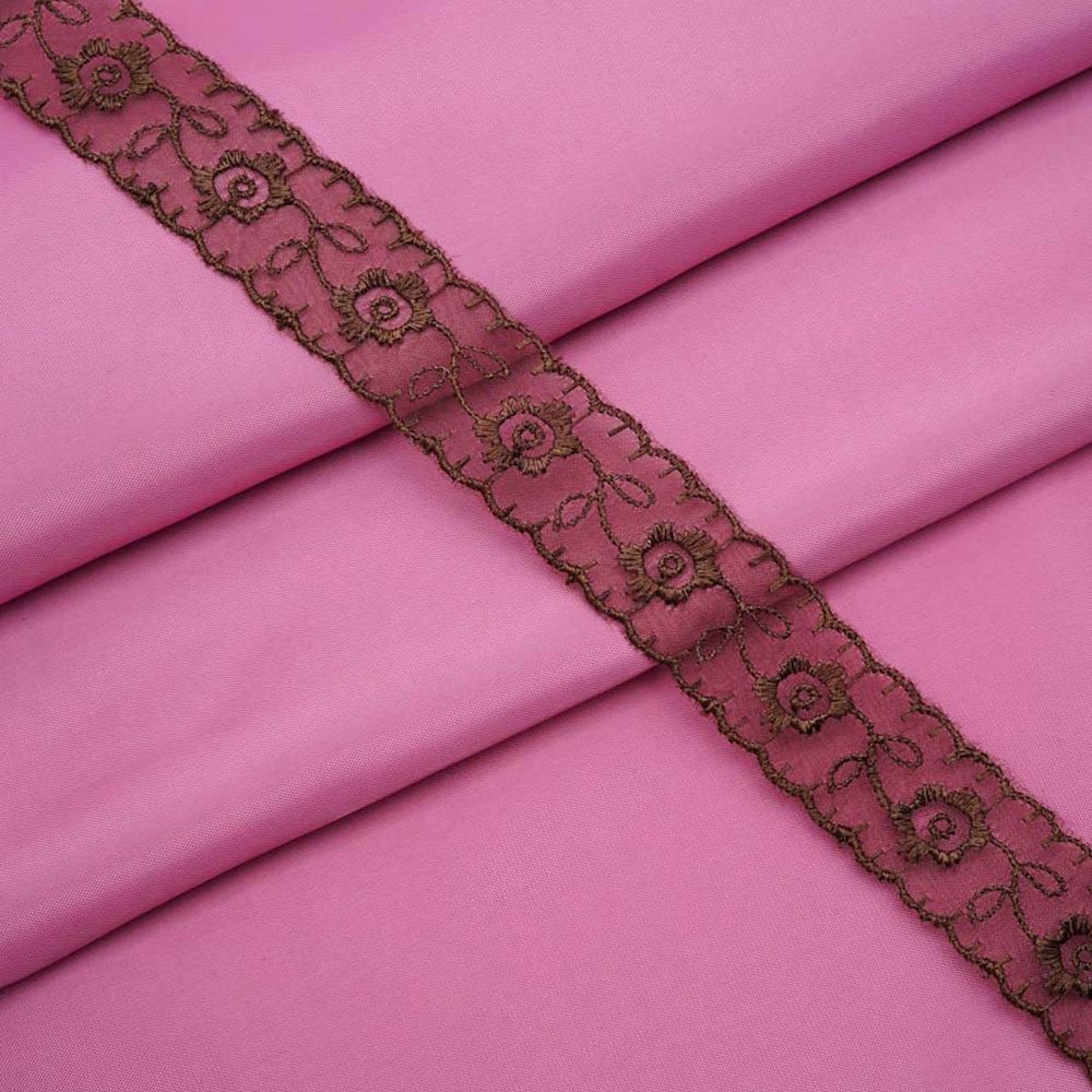 Кружево капроновое 22 мм / 13.71м 0574-1003, цв.A754 коричневый