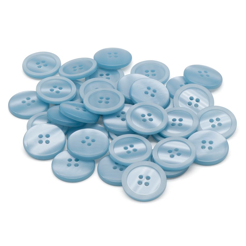 Пуговицы 4 прокола 32L (09 (голубой)), 36 шт /TOS/