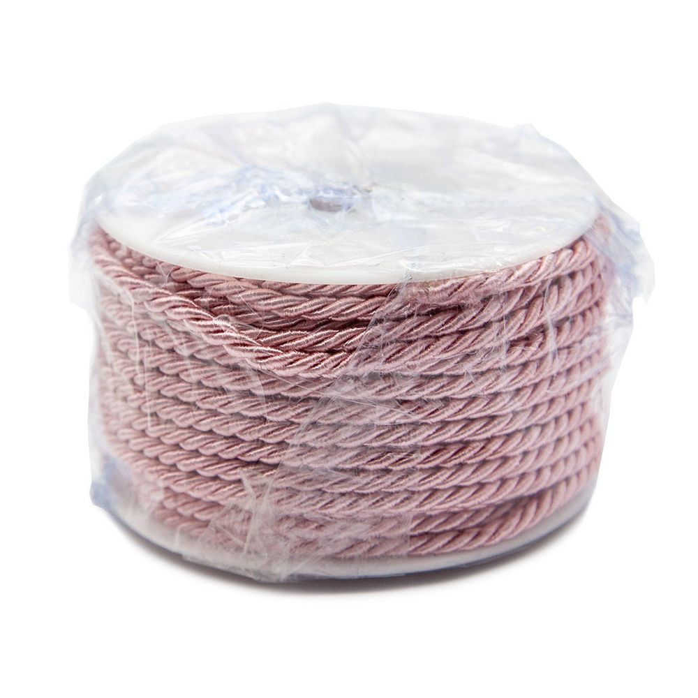 Шнур витой ⌀3.0 мм / 18.29 метров, 15 св-розовый