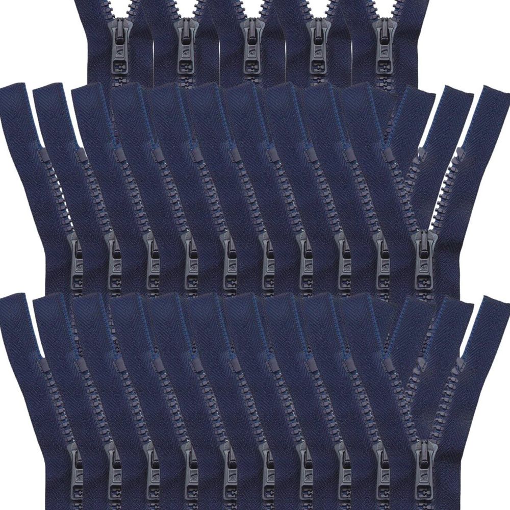 Молния трактор Arta Т6 (6 мм) 2 зам., разъем., 80 см, ОПТ. УП. 25 ШТ., 044 т.синий