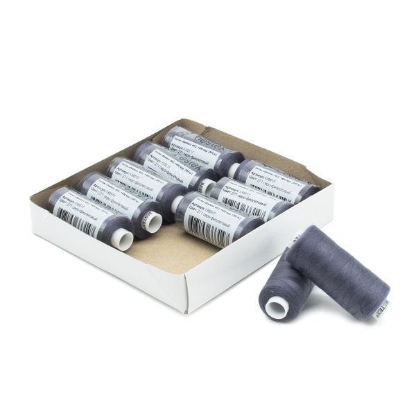 Нитки швейные бытовые Bestex 40/2, 365 м (400 ярд) / 10 кат., 271 серо-фиолетовый