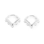 Швензы 15х15 мм, 10 шт (5х2 шт), 01 под серебро, Zlatka FMK-H21