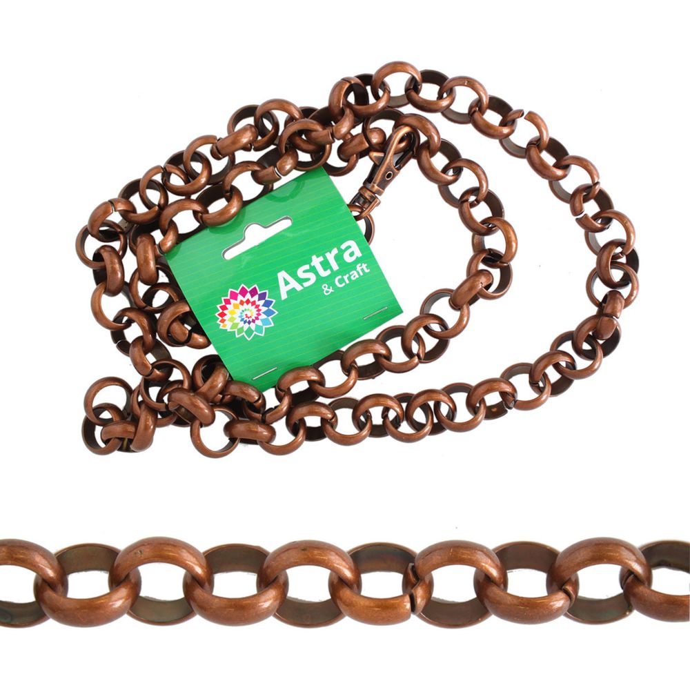 Пояс Astra&Craft 1м, размер звена 18х18мм (медь), 7039