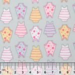 Ткань для пэчворка Peppy Молочные сны фланель, отрез 100х110 см, 175 г/м², МС-06 серый, Peppy