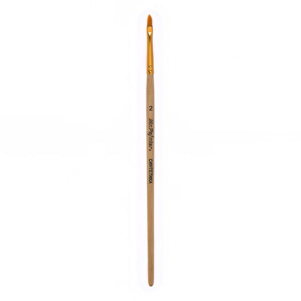 Кисть синтетика овальная №02, 5 шт, короткая ручка, Mr.Painter SBO 205-02