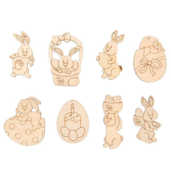 Заготовка из фанеры (мини набор) Пасхальный фанера 3х5х0.3 см, 01, Mr.Carving ВД-1227