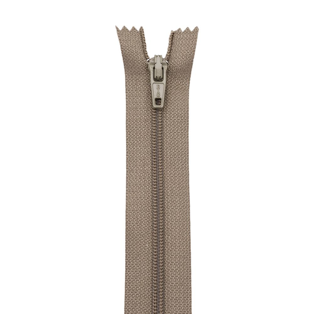 Молния спираль (витая) Т3 (3 мм) 1 зам., н/раз., 20 см, автомат, т.беж, 30097, 10 шт