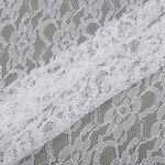 Ткань кружевная гипюр 35 г/м², 150 см / 45 метров, TBY.M0187.01, цв.белый