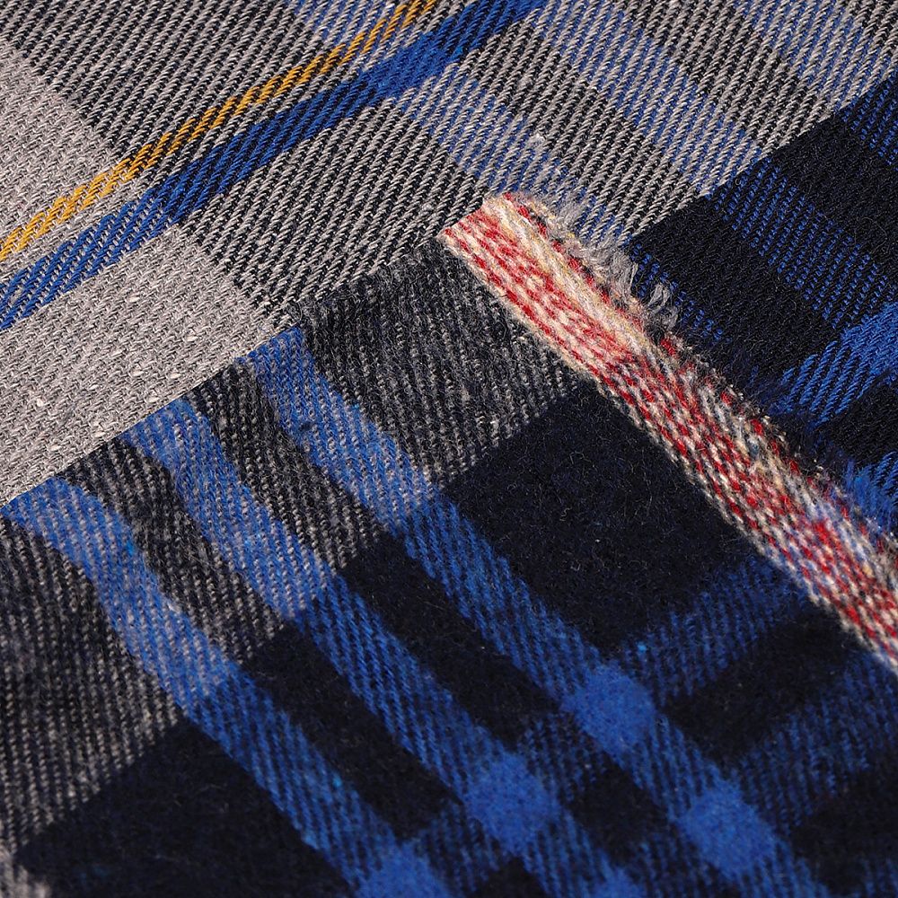 Фланель рубашечная 150 г/м², 150 см / 2 метра, TBY.Fl.T390.2, цв.390 синий