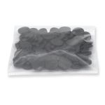 Пуговицы на ножке 28L (18мм), пластик (Black (черный матовый)), 72 шт, CN K-33