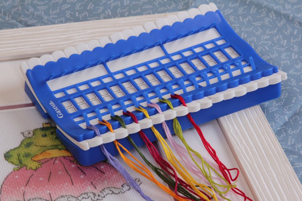 Органайзер для ниток мулине 27 см, ЭВА пластик, на 50 цветов, Gamma OG-P50