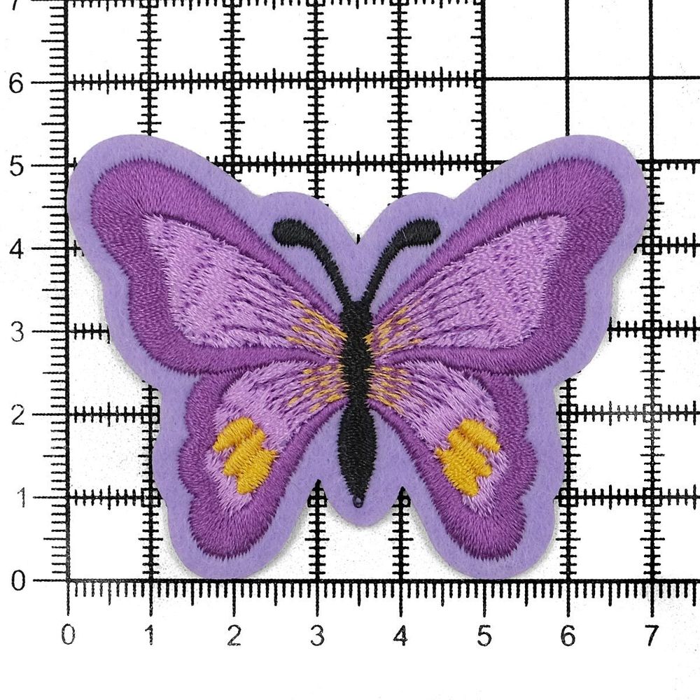 Термоаппликация Бабочка, 5.4х7см, Hobby&Pro (сиреневый)