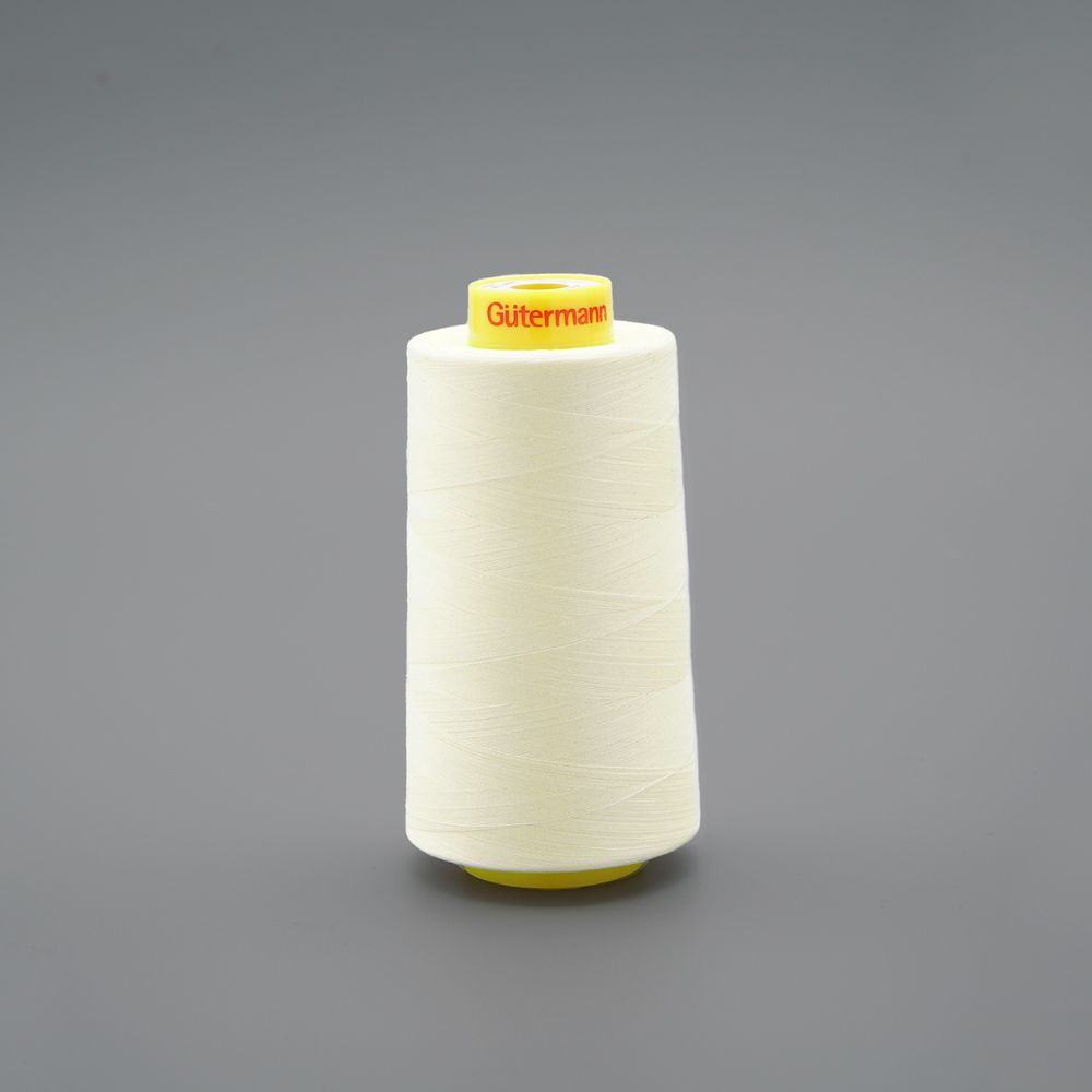 Нитка особо тонкая Gutermann Mara №150 (150/2), 5000 м, 713961, цв. 414 св.кремово-бежевый, 1 катушка
