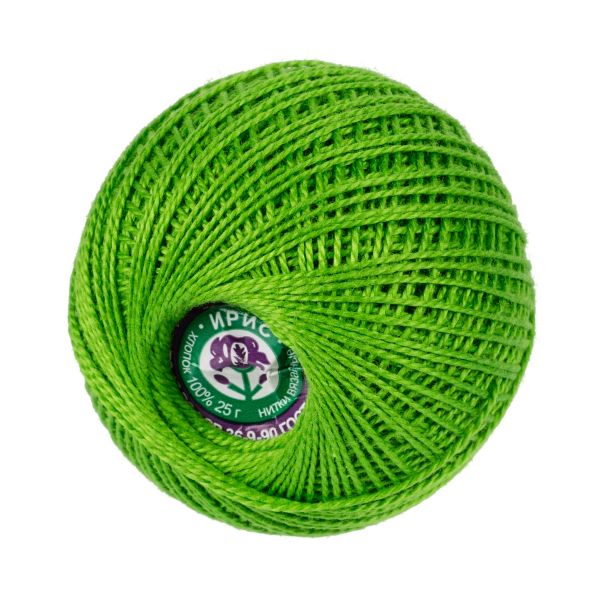 Пряжа ПНК им.Кирова Ирис / уп.20 мот. по 25 г, 150м, №3908 нежные побеги
