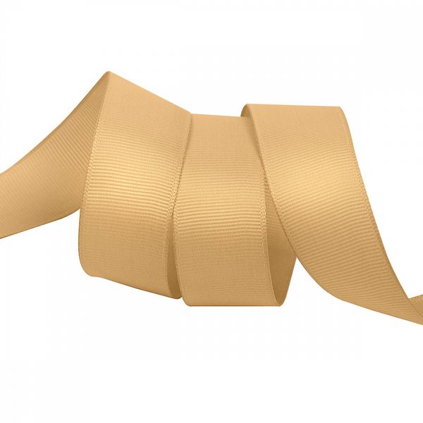 Лента репсовая (в рубчик) 25.0 мм цв. 826 песочный уп.22.86м (±1м)