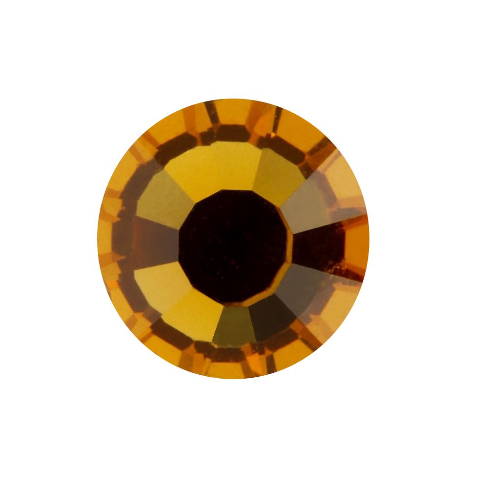 Стразы клеевые стекло 3.2 мм, 144 шт, SS12 желтый (topaz 10070), Preciosa 438-11-612 i