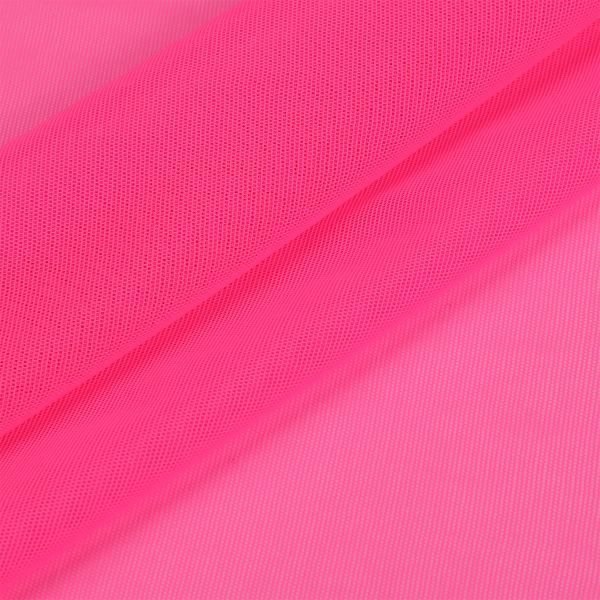 Сетка бельевая эластичная 80 г/м², шир.160 см / 3 метра, 806С розовый неон /068.806.3/