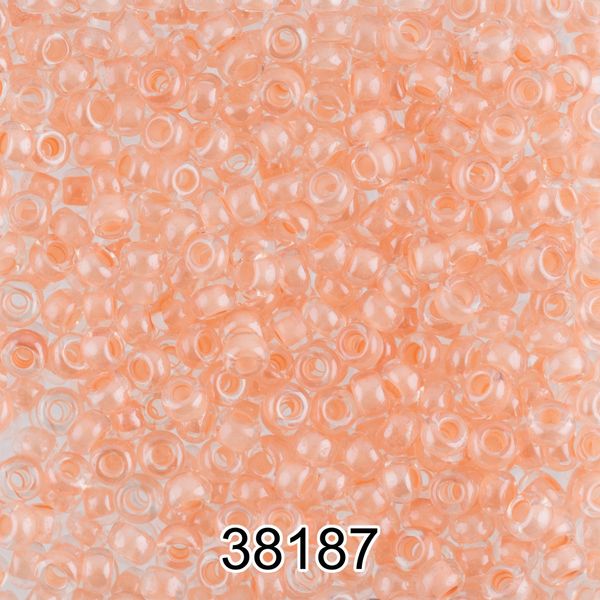 Бисер Preciosa 10/0 (2.3 мм), 500 г, 38187 (Ф521) св.персиковый