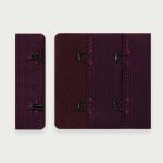 Застежки для бюстгальтера текстильные 2х2, 44 мм, 25 шт, 076 сливовое вино, Arta