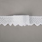 Кружево шитьё 38 мм / 9±0.2 метров, Турция, белый, Gamma GYEM-3800