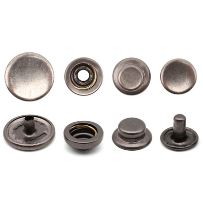 Кнопка Дельта (O-образная) ⌀15/12 мм, ≈720 шт, МЕТАЛЛ, чер.никель, NEW STAR