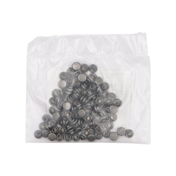 Хольнитены ⌀6 мм, |БЕЗ ГВОЗДЯ|, BIG, т.серебро, 100 шт