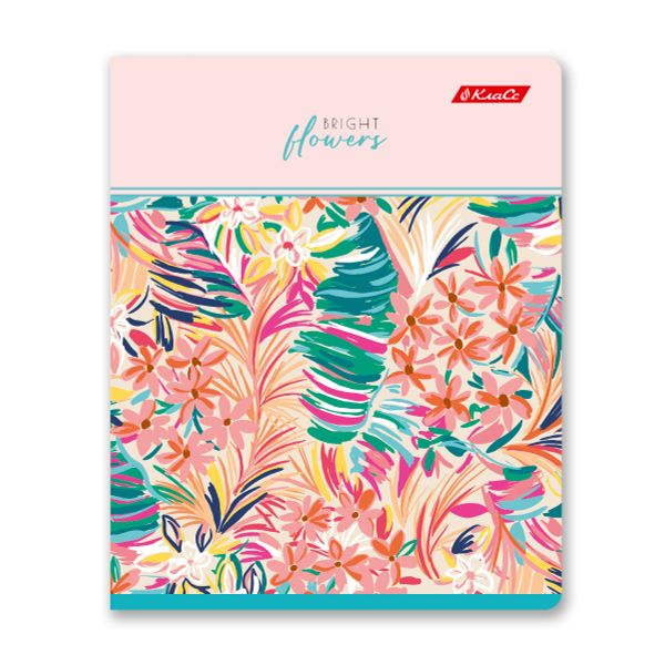 Тетрадь ученическая общая, глянцевая ламинация, A5+ 96 л. на скобе 60 г/м², белизна 100%, 5 шт, клетка в термоусадочной пленке, 000771 Вкус лета, Светоч 96ТЕТк-004