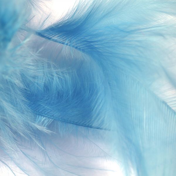 Боа из перьев 2 метра, FBY-50-0340 цв.голубой