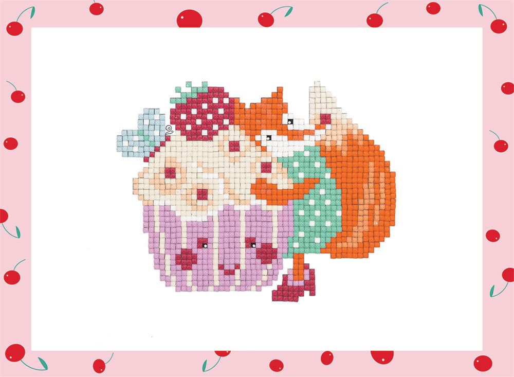 Кристальная (алмазная) мозаика Фрея ALVS-017, мини-картина, Сладкоежка, 19.5х14 см