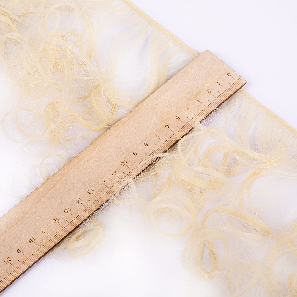 Трессы для кукол 15 см, 100 см, 38 г, 01 св.пшеничный, HobbyBe HAR-4