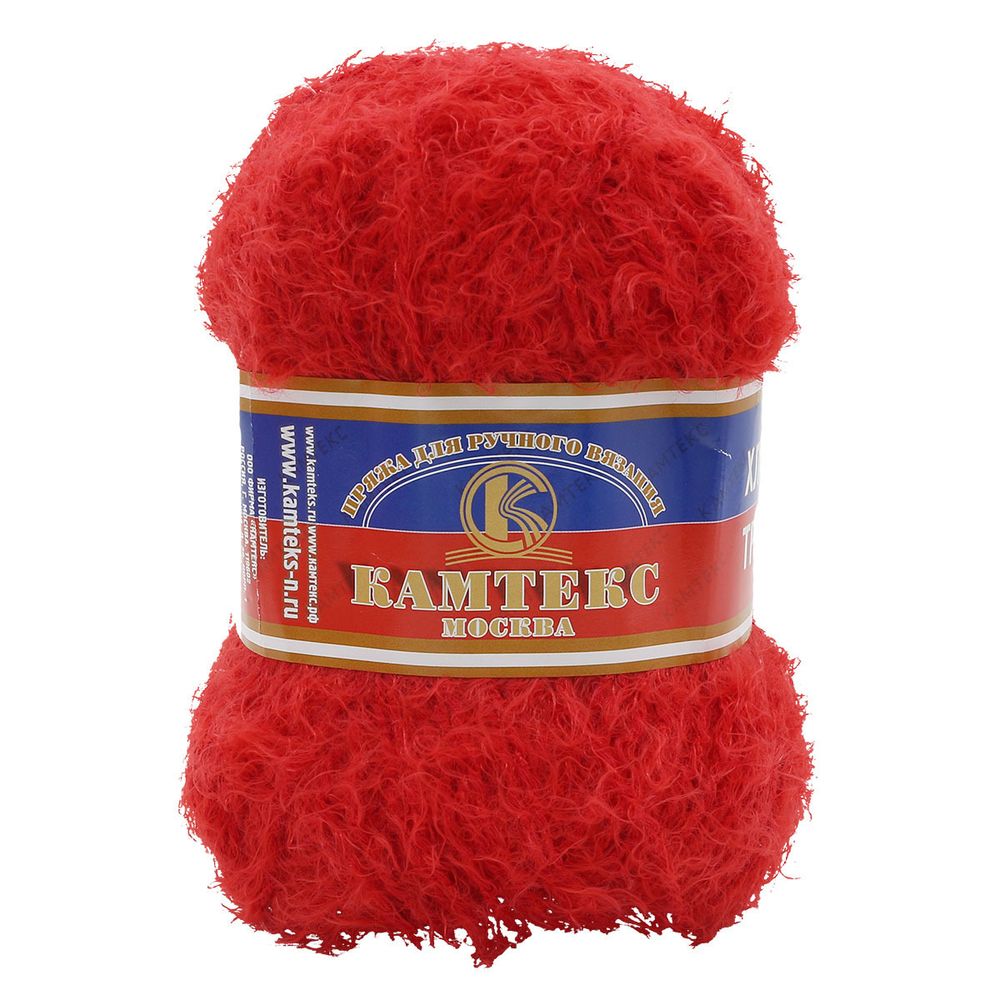 Пряжа Камтекс Хлопок Травка / уп.5 мот. по 100 г, 220 м, 046 красный