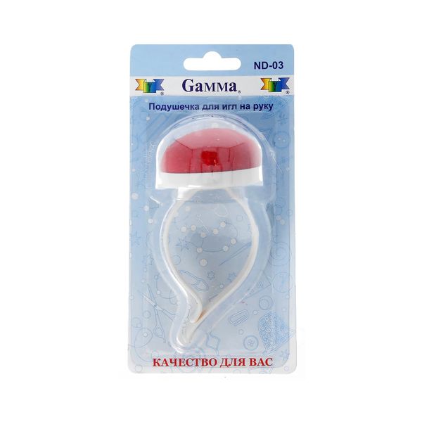 Подушечка для игл на руку 12.5 см, круглая, Gamma ND-03