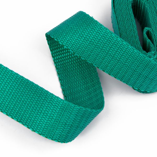 Стропа (ременная лента) 30 мм / 5х2.5 метра, фасовка, зеленый, 3713 (3075_3590)