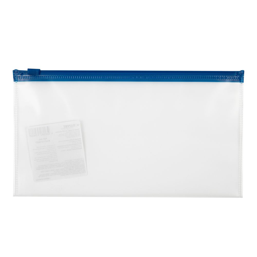 Папка-конверт на ZIP-молнии travel 120 мкм песок, 10 шт, синий замок EC21121002T, Expert Complete EC21121002T