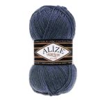 Пряжа Alize (Ализе) Superlana klasik / уп.5 мот. по 100 г, 280м, 203 джинс меланж A