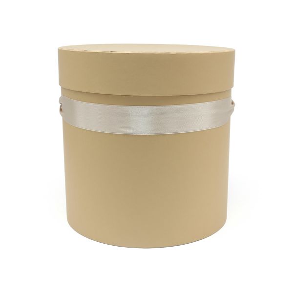 Шляпная коробка с крышкой 18х18см, крафт