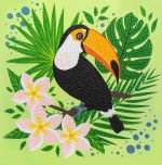 Алмазная (кристальная) мозаика Фрея ALBP-319, постер Тукан, 30х30 см