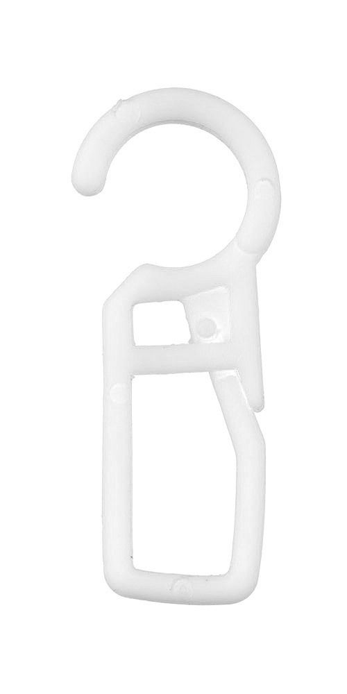 Крючок шторный с замком, 100 шт, белый, Gamma