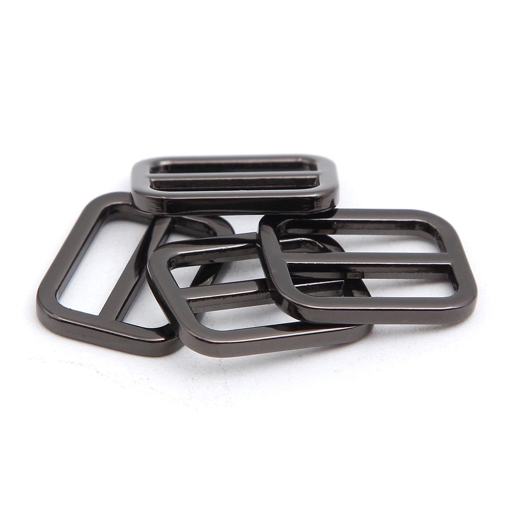 Рамка регулировочная металл литая 15 мм /19х15 мм, ⌀2 мм/, чер.никель, 4 шт