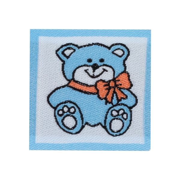 Нашивка полиэстер, 10 шт, 05-1 мишка 3.2х3.2 см, Gamma HNP-5