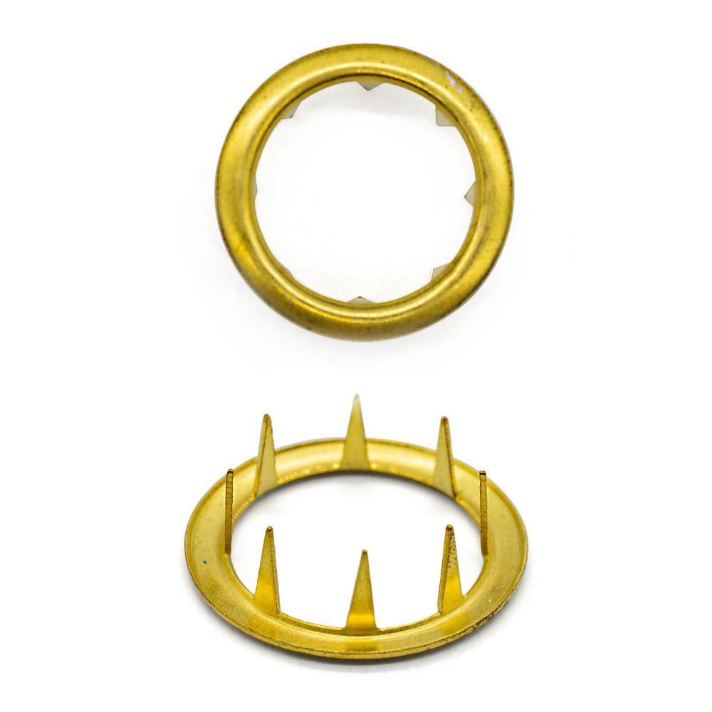 Кнопка клямерная ⌀28.0 мм, золото, (ЧАСТЬ A, D), 50 шт, BIG