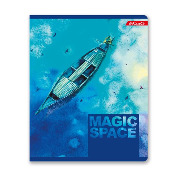 Тетрадь ученическая общая, A5+ 96 л. на скобе 65 г/м², белизна 100%, 5 шт, линия в термоусадочной пленке, 000353 Вселенная, Светоч 96ТСК5_1_3_2