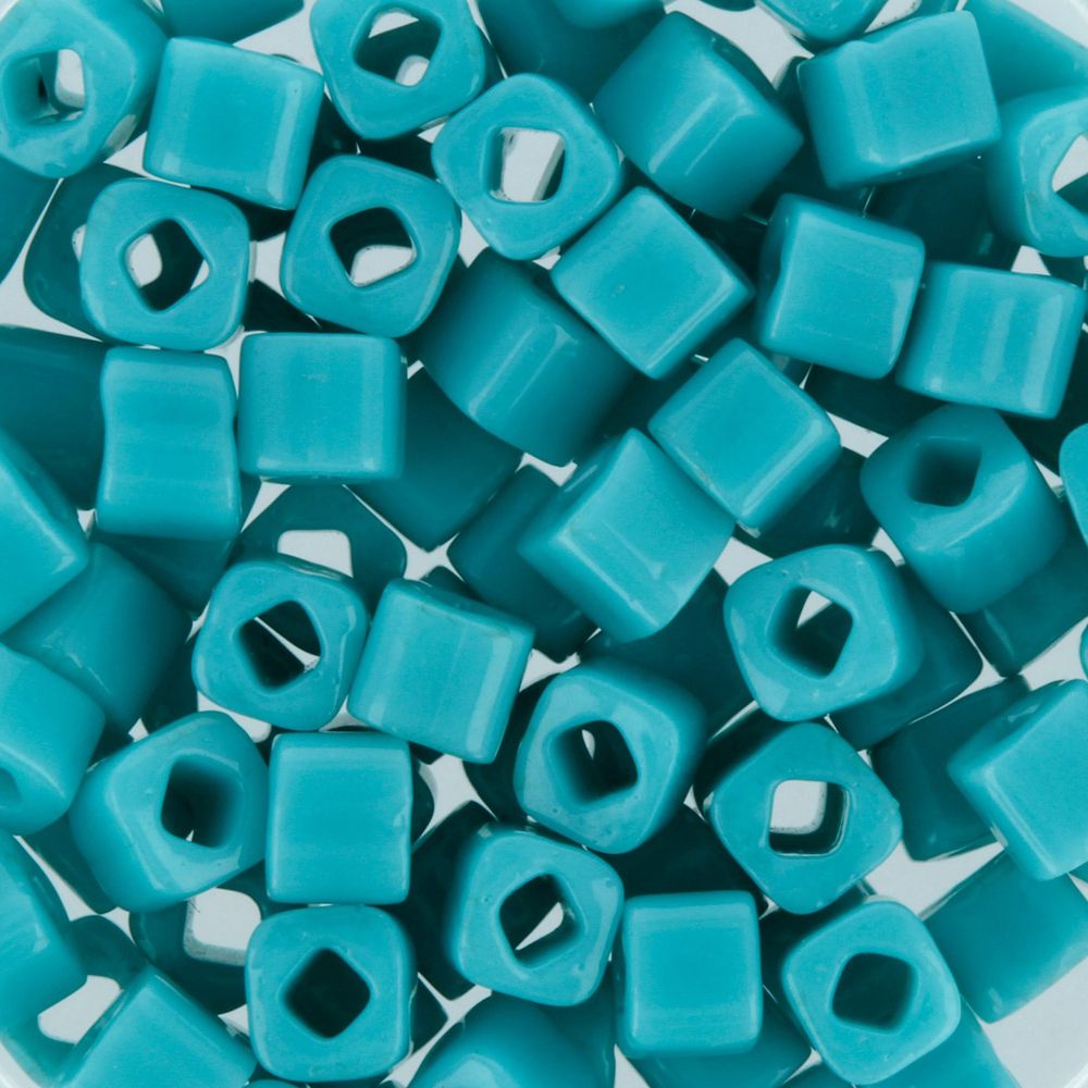 Бисер Toho Cube 1 (3 мм), 25 г (5х5 г), 0055 бирюзовый
