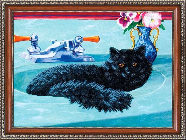 Набор для вышивания бисером Магия канвы, Домашний любимец 35,5х25,5 см