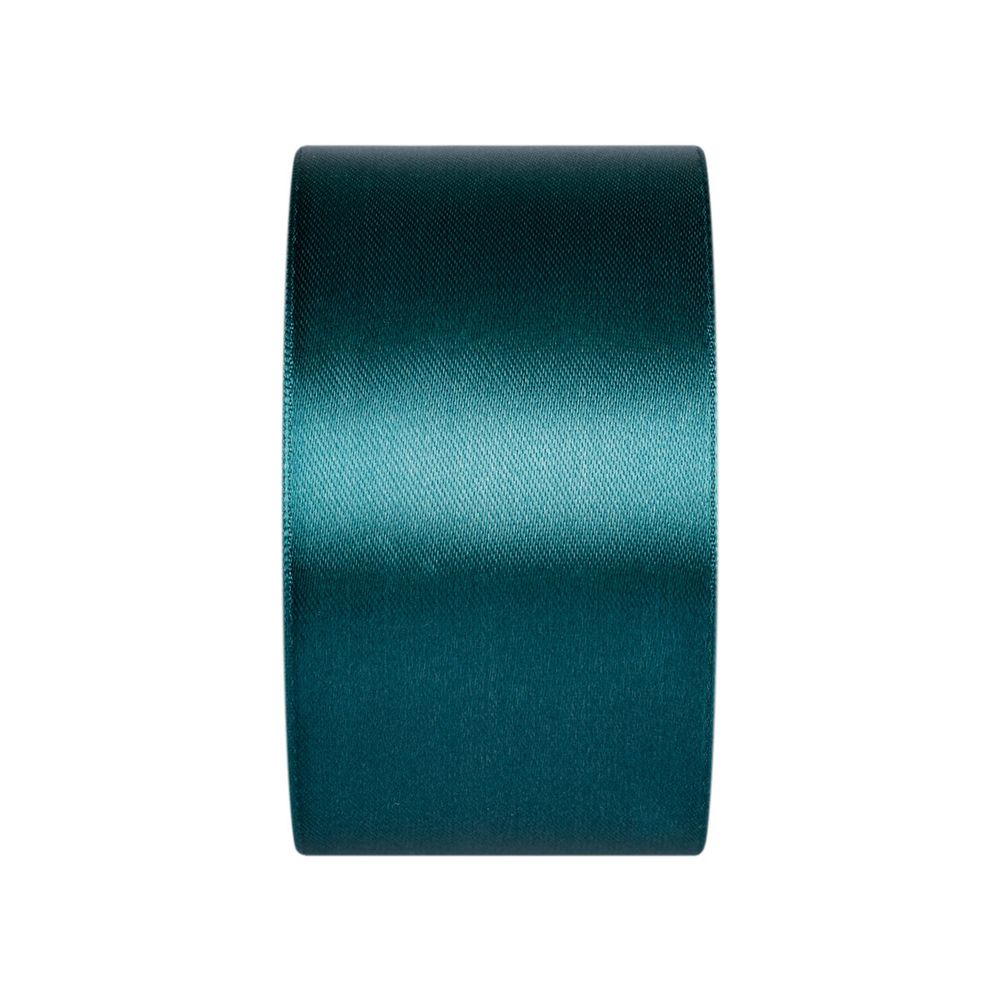 Лента атласная 1-сторонняя 50.0 мм / 33±2 метра, 092 т-зеленый, Gamma