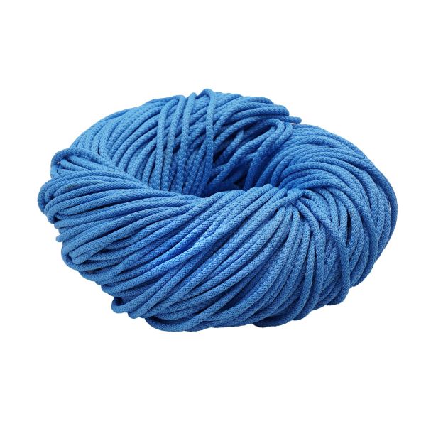 Шнур плетеный ⌀4.0-5.0 мм / 100 метров, 001 голубой